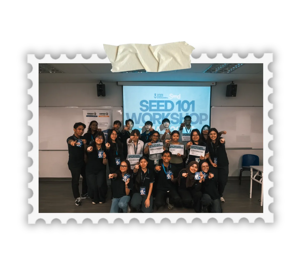 Sunway Scholars at a SEED workshop